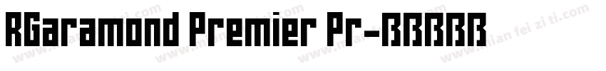 RGaramond Premier Pr字体转换